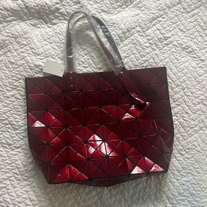 Red Geometric Bag